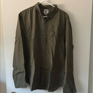 Old Navy Olive Slim Fit Shirt